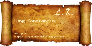 Lung Konstantin névjegykártya