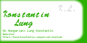 konstantin lung business card